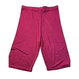 PLT lightweight thin stretch sz 6 US hot pink bicycle shorts EUC lounge casual